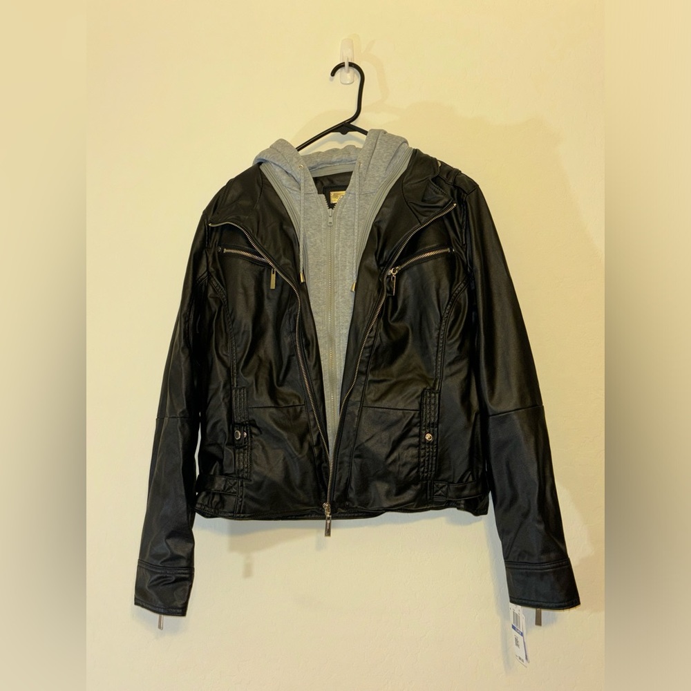 Vegan Leather Winter Jacket
